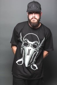 Image of GEO 14 BLACKOUT TEE (WHITE ON BLACK)