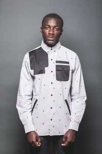 Image of GEO GREY SHIRT