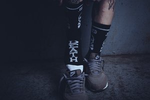 Image of DEATH SQUAD SOCKS - BLACK (X2)
