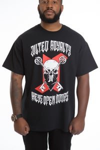Image of KEYS OPEN DOORS TEE (BLACK/RED)
