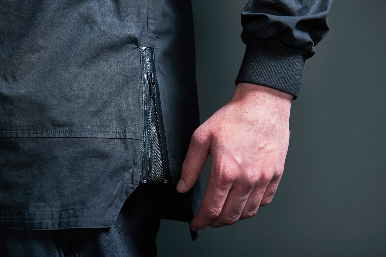 Image of BLACKOUT hooded shirt