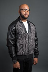 Image of David Leather Cardigan